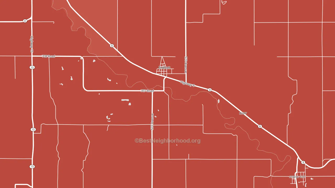 68350, NE block-group political-lean map