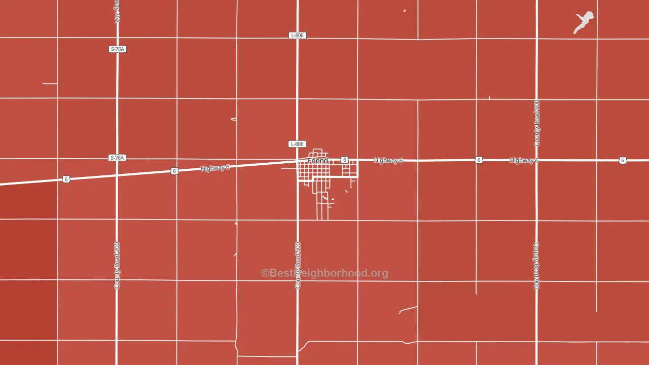 68359, NE block-group political-lean map
