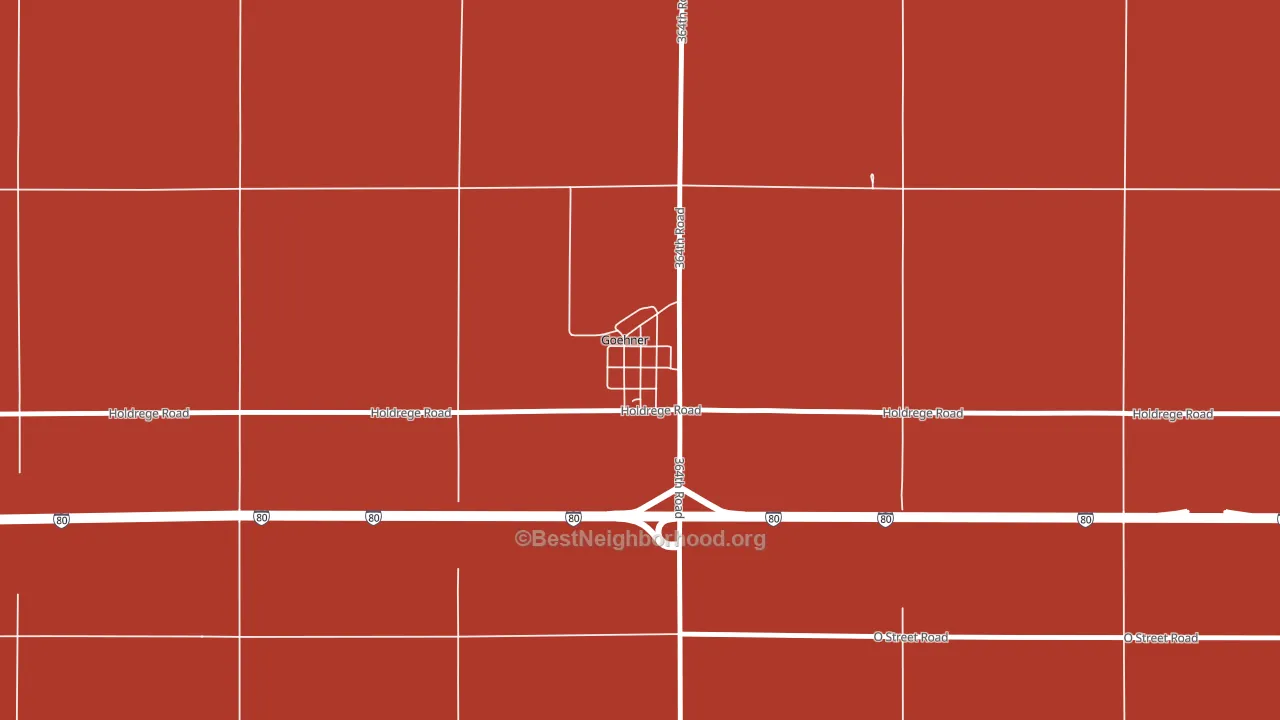 68364, NE block-group political-lean map