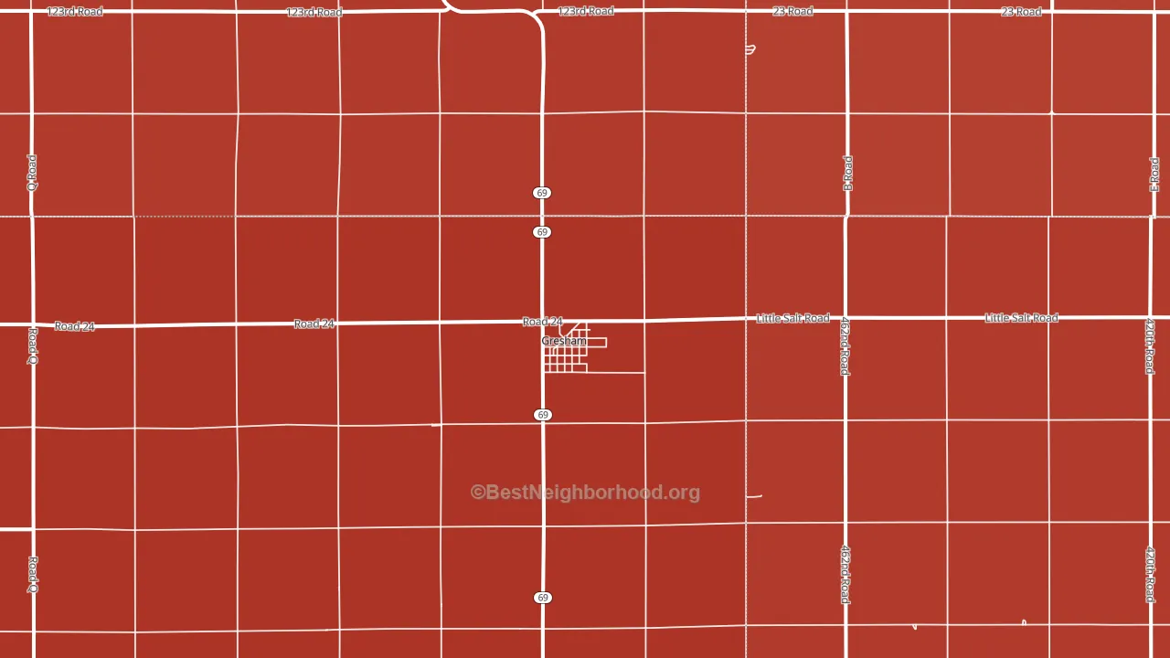 68367, NE block-group political-lean map