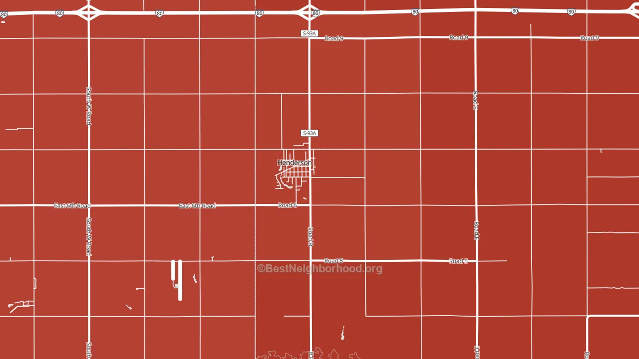 68371, NE block-group political-lean map