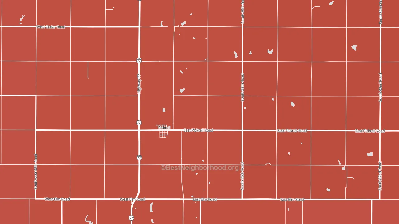 68422, NE block-group political-lean map