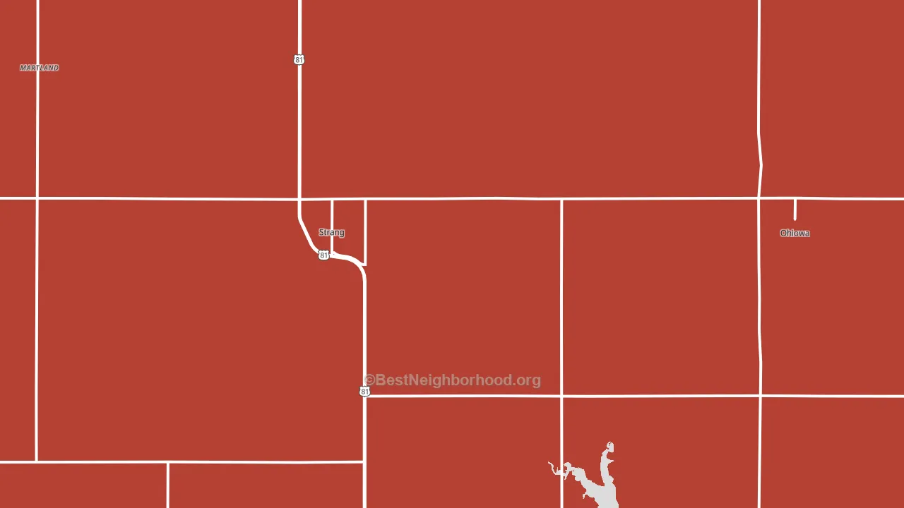68444, NE block-group political-lean map