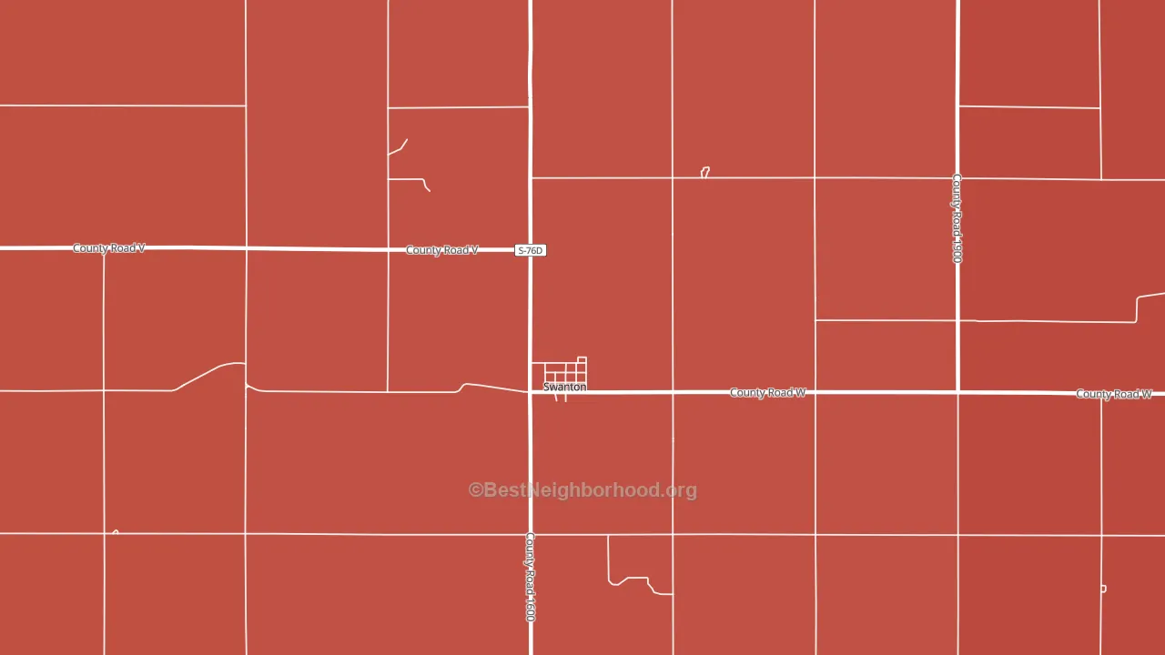 68445, NE block-group political-lean map