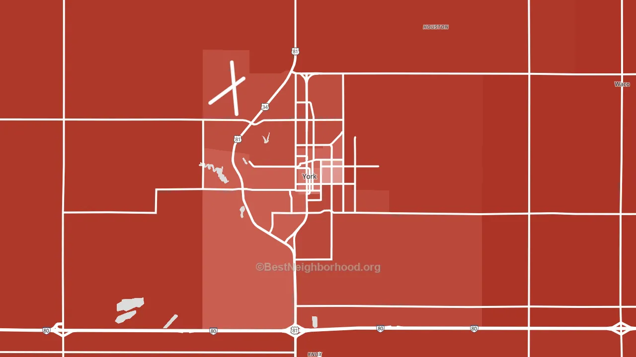 68467, NE block-group political-lean map