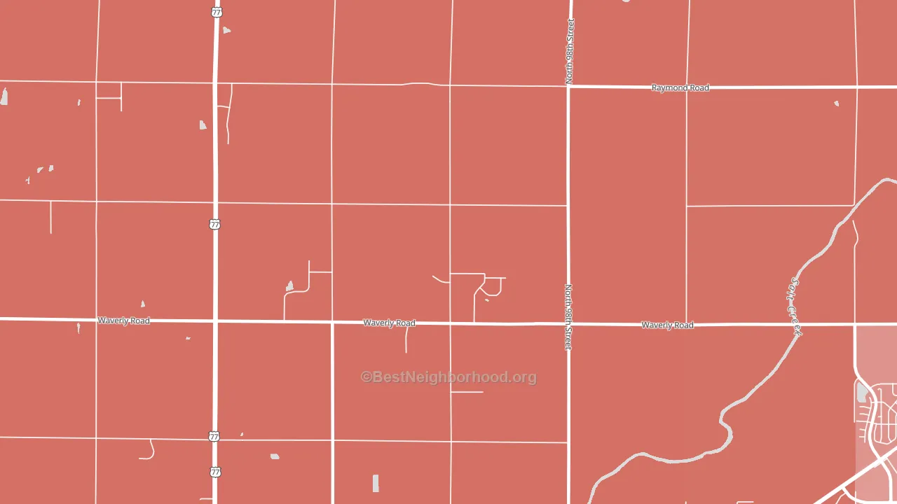 68517, NE block-group political-lean map