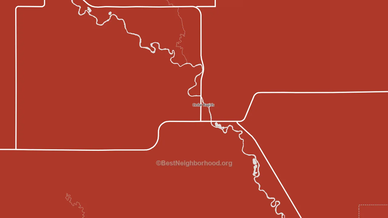 68627, NE block-group political-lean map