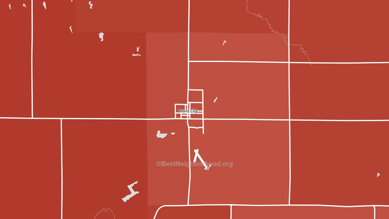 68632, NE block-group political-lean map