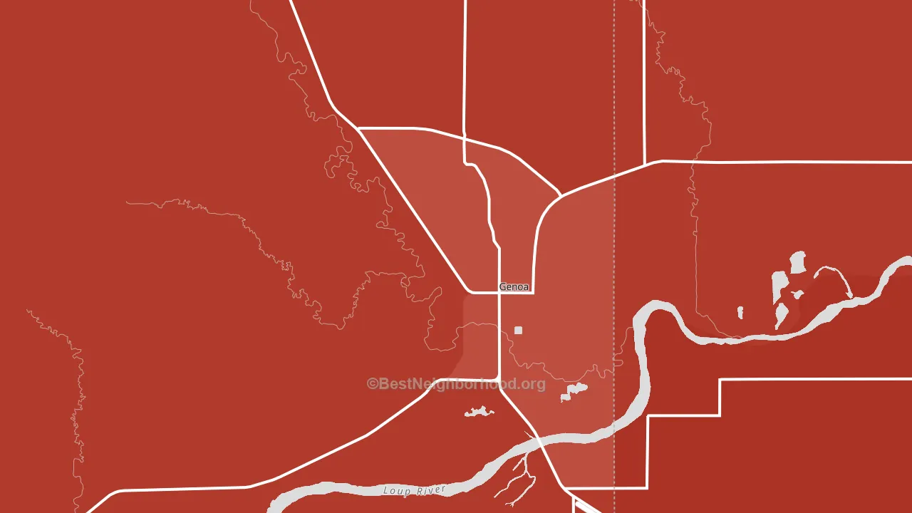 68640, NE block-group political-lean map