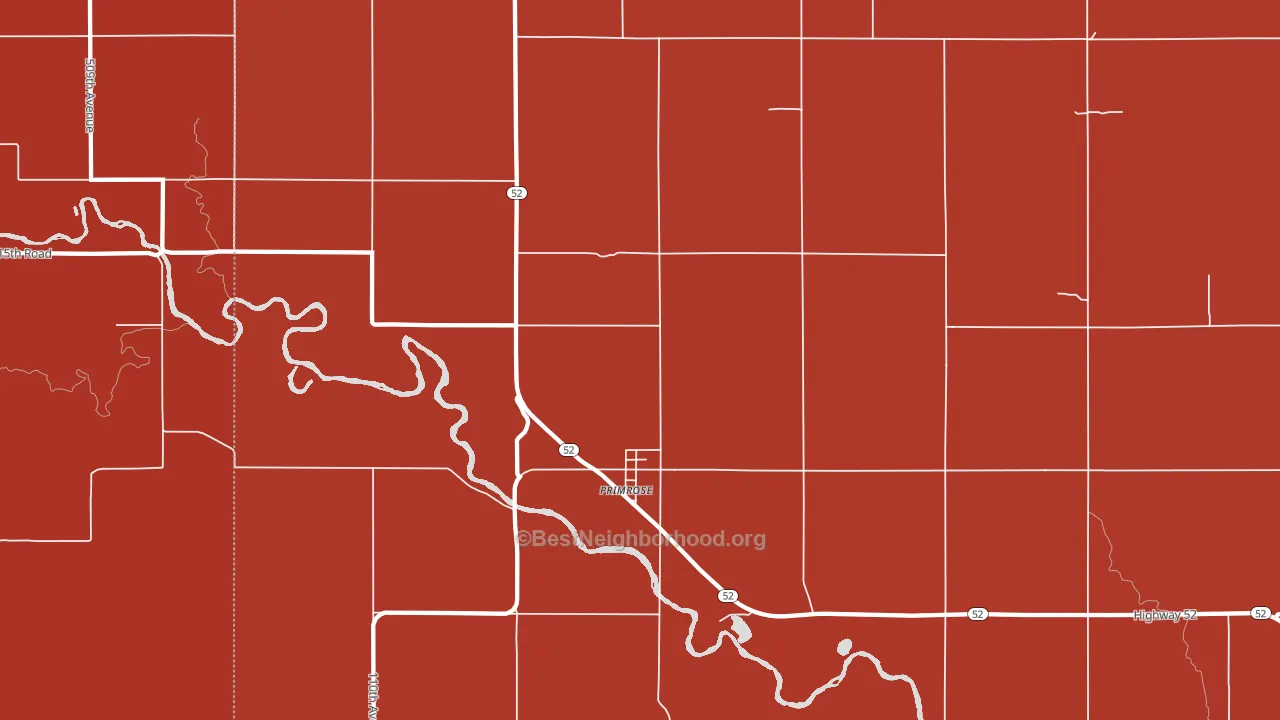 68655, NE block-group political-lean map