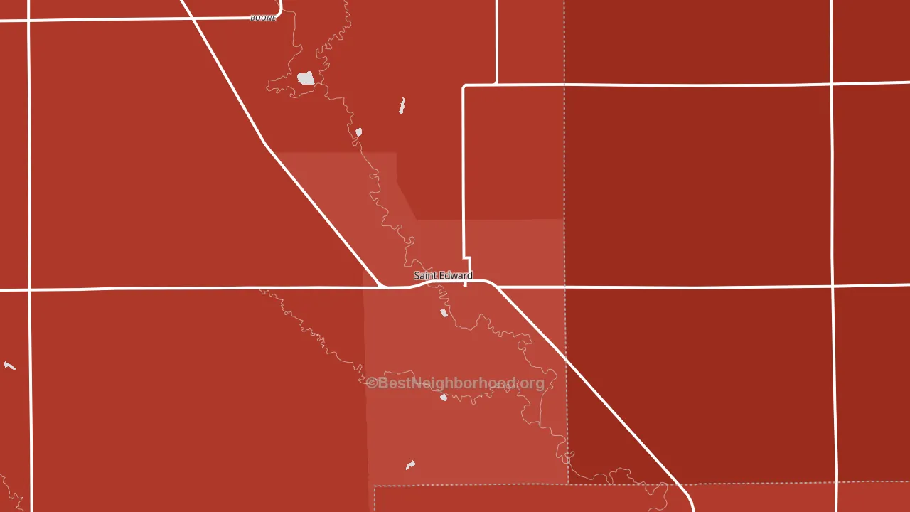 68660, NE block-group political-lean map