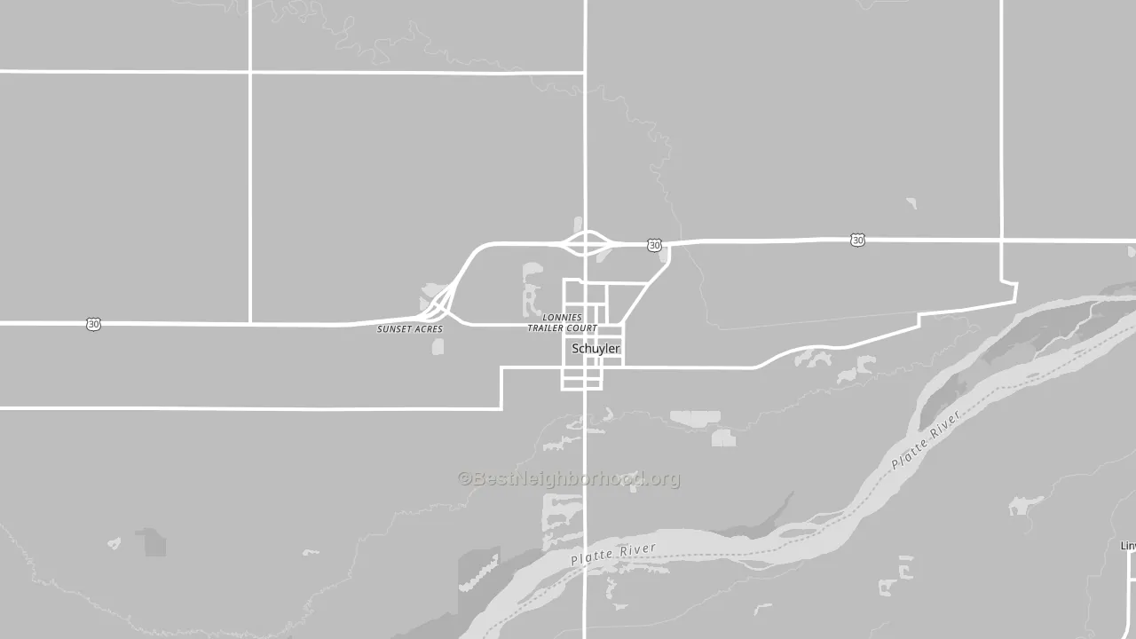 68661, NE block-group political-lean map