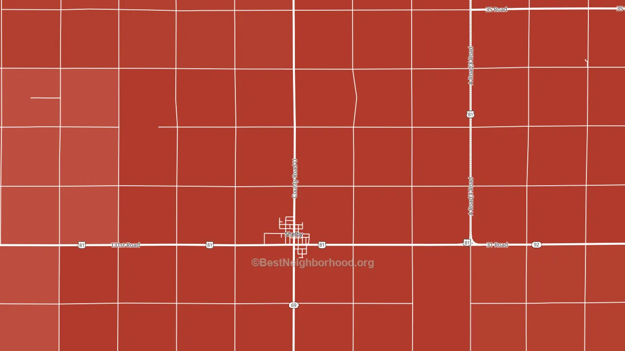 68662, NE block-group political-lean map