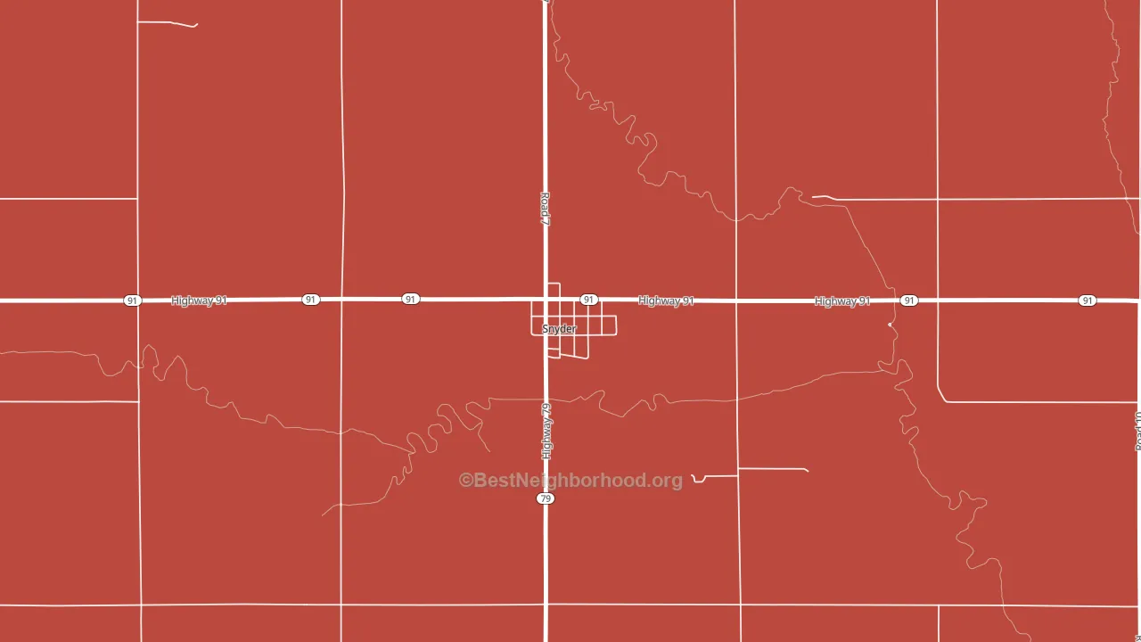 68664, NE block-group political-lean map