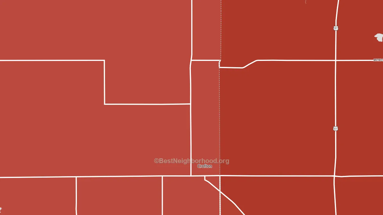 68730, NE block-group political-lean map