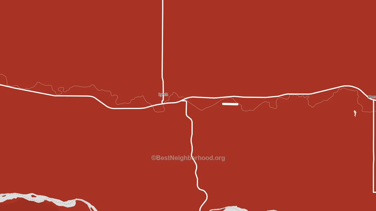 68746, NE block-group political-lean map