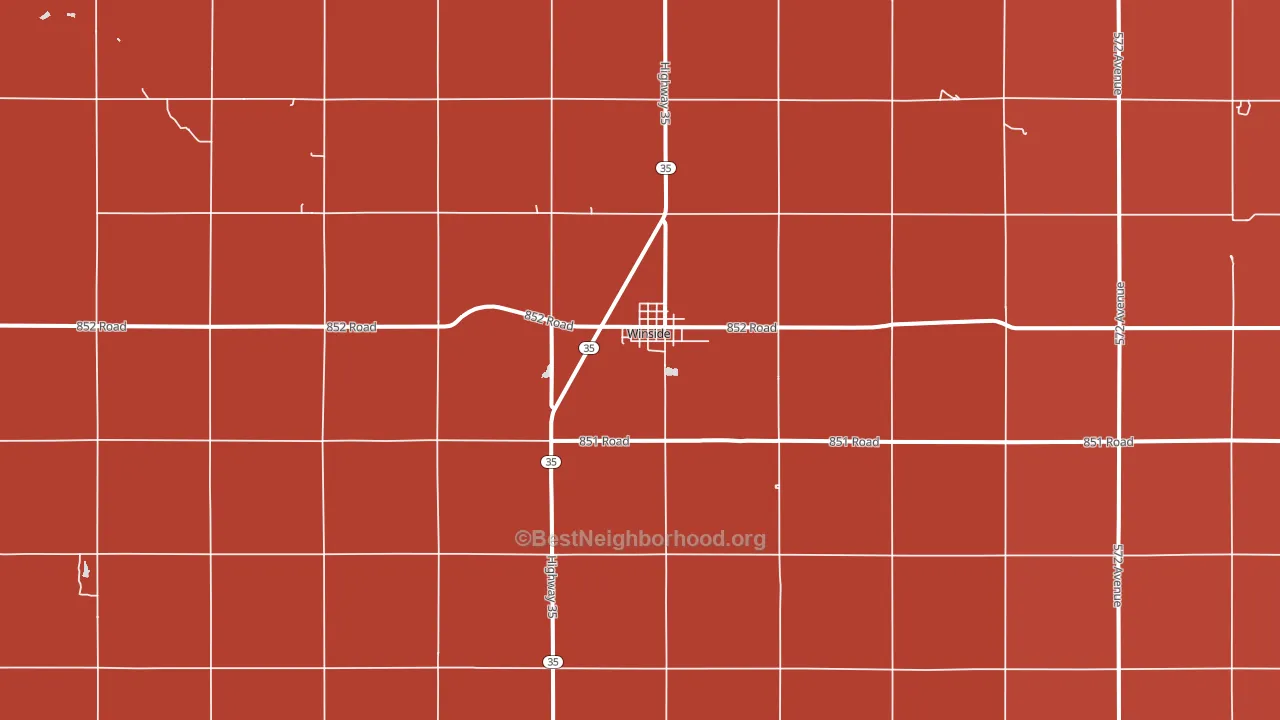 68790, NE block-group political-lean map