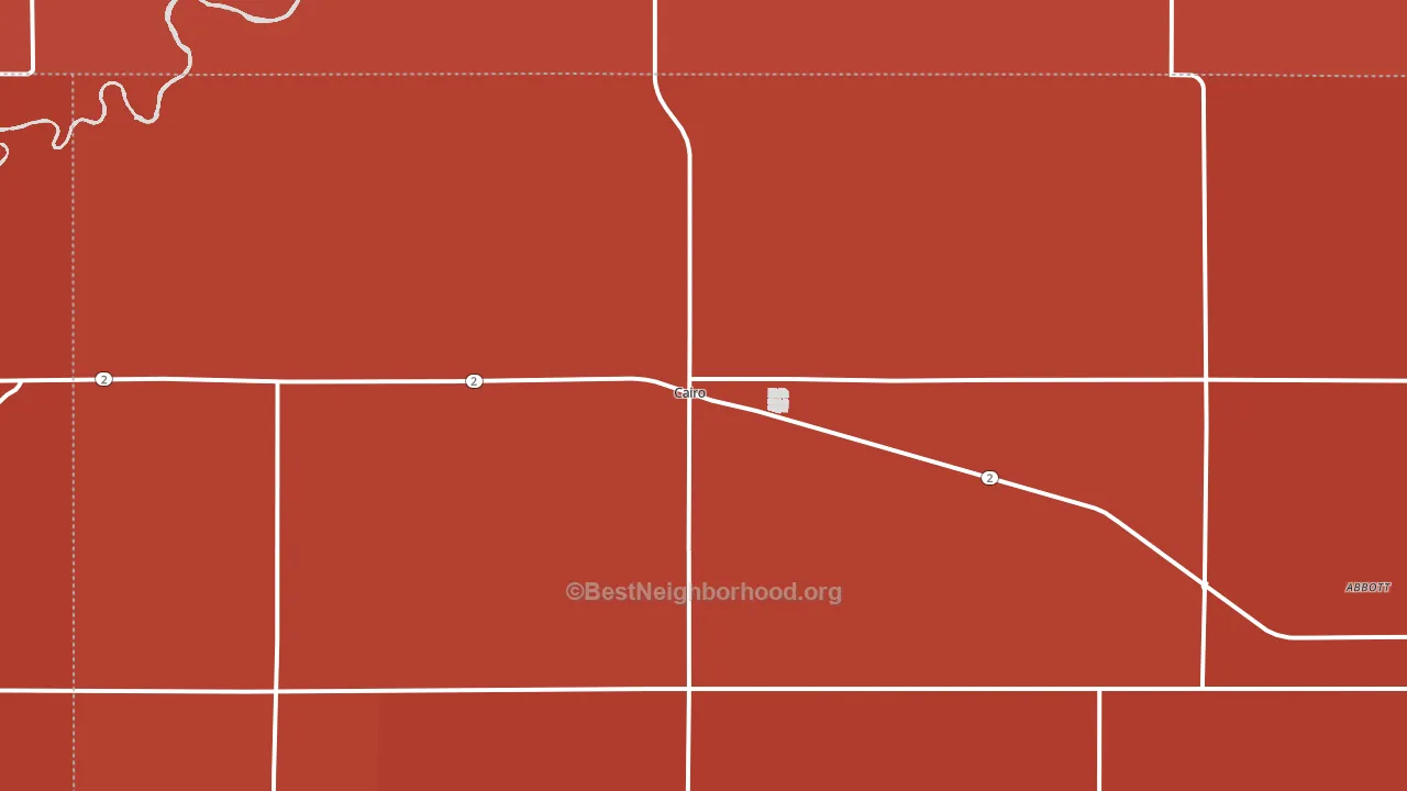 68824, NE block-group political-lean map