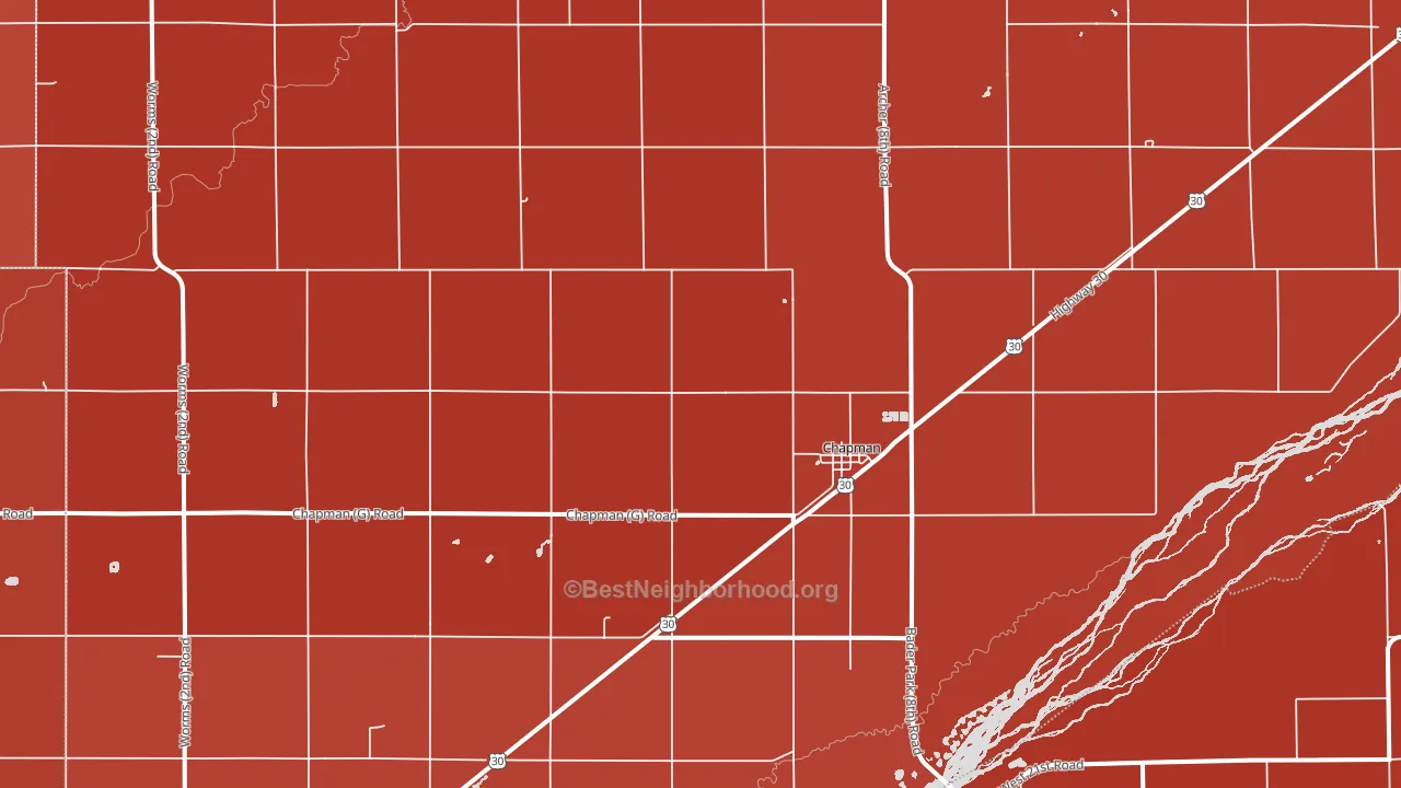 68827, NE block-group political-lean map