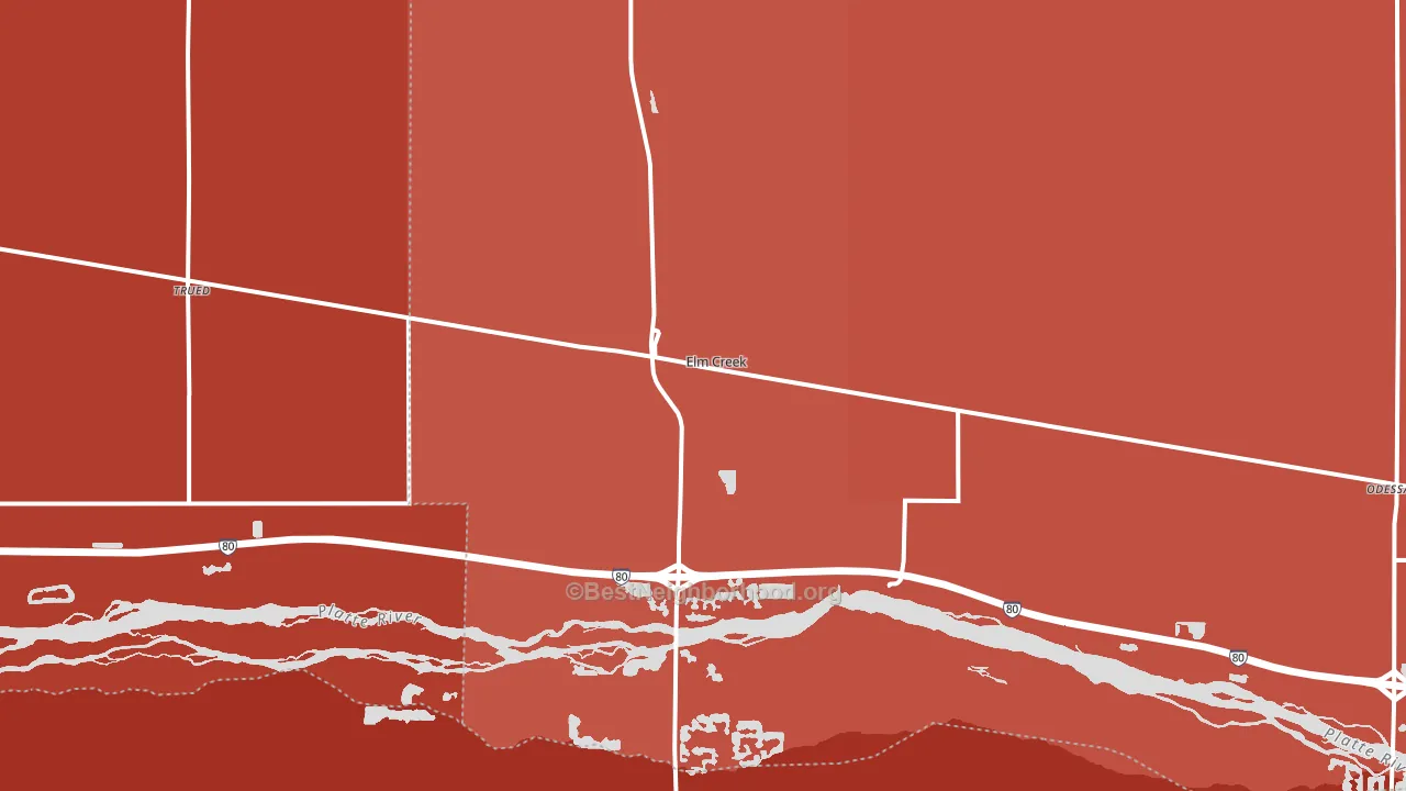 68836, NE block-group political-lean map