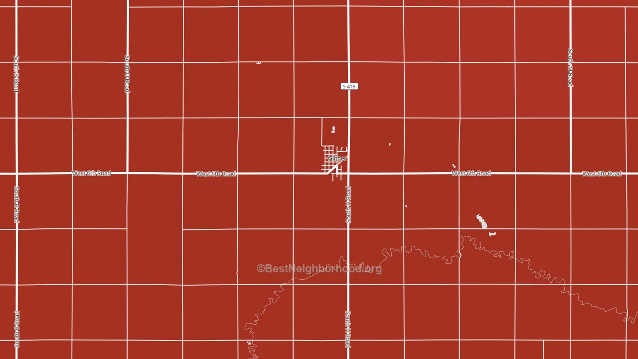68841, NE block-group political-lean map