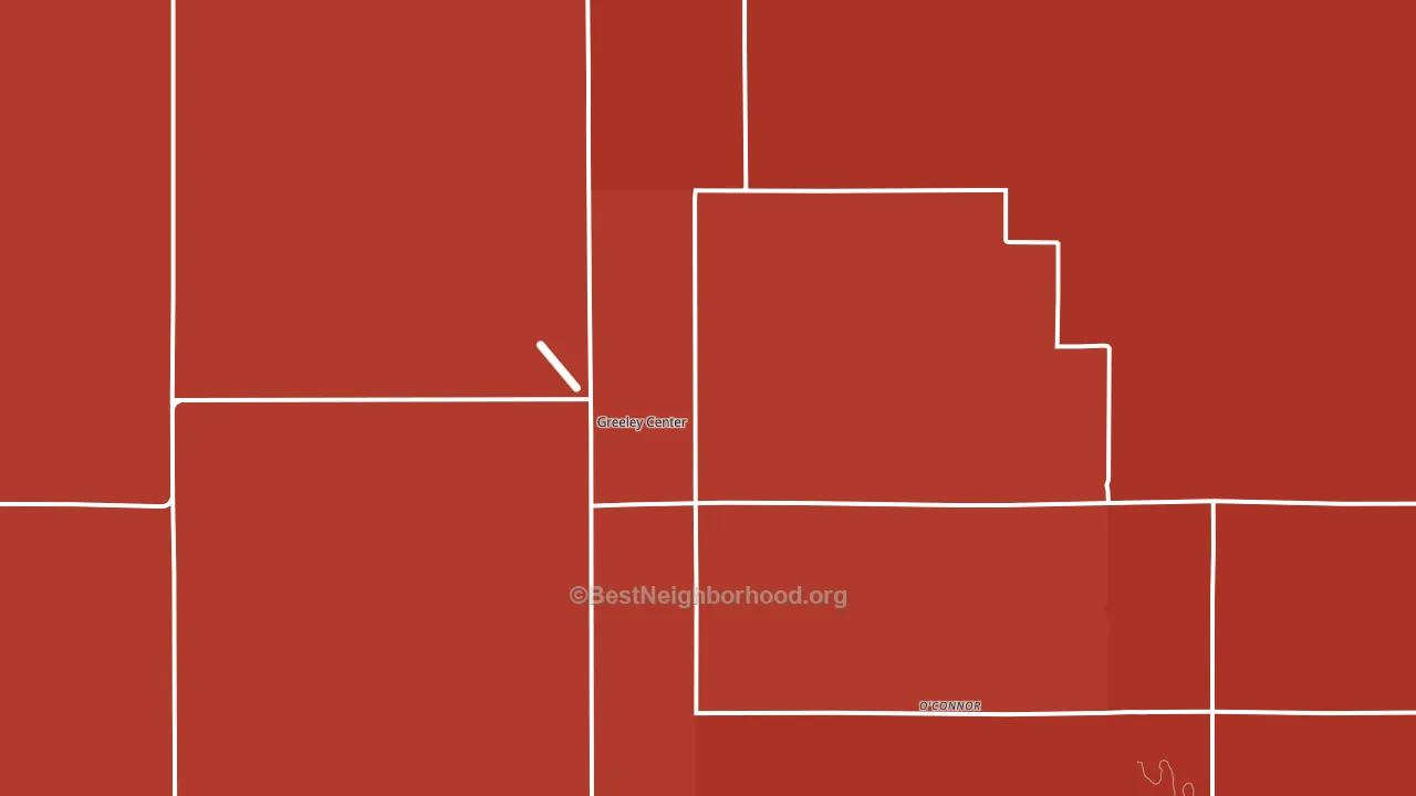 68842, NE block-group political-lean map