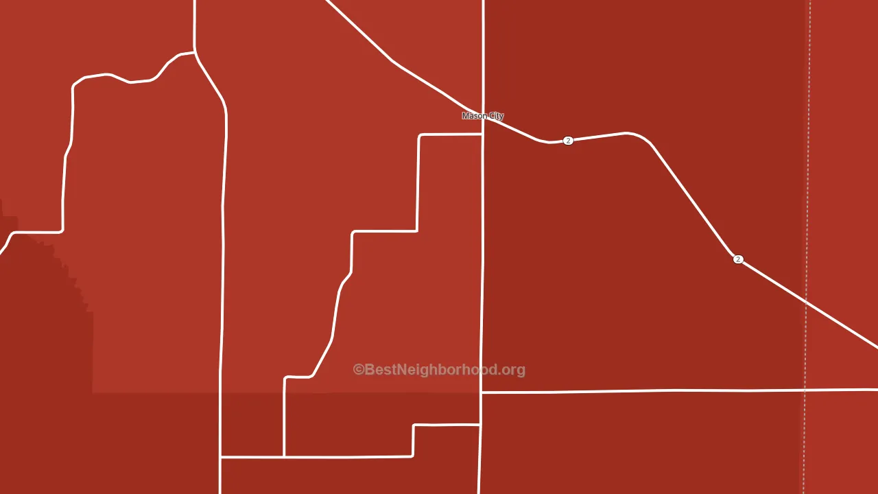 68855, NE block-group political-lean map