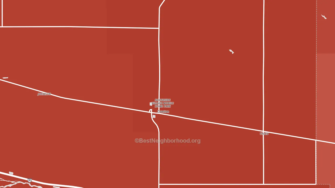 68863, NE block-group political-lean map