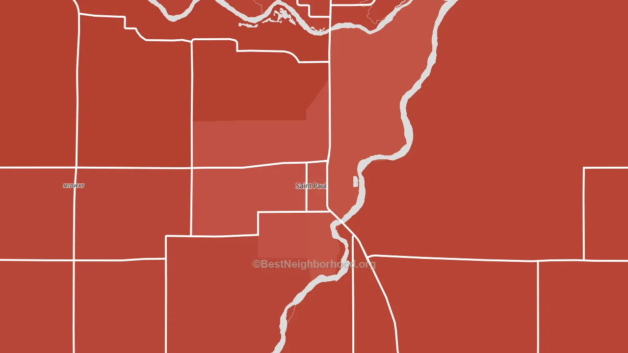 68873, NE block-group political-lean map