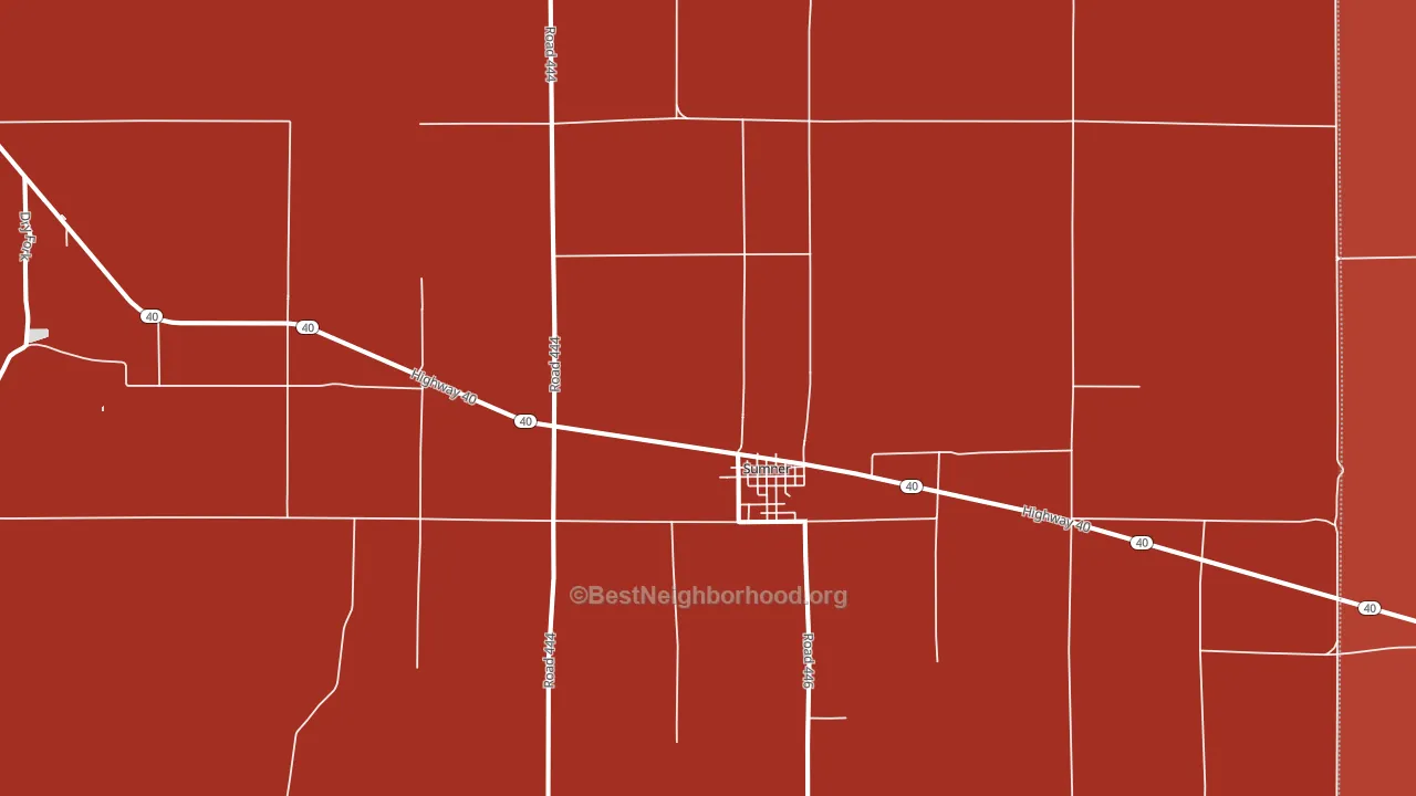 68878, NE block-group political-lean map