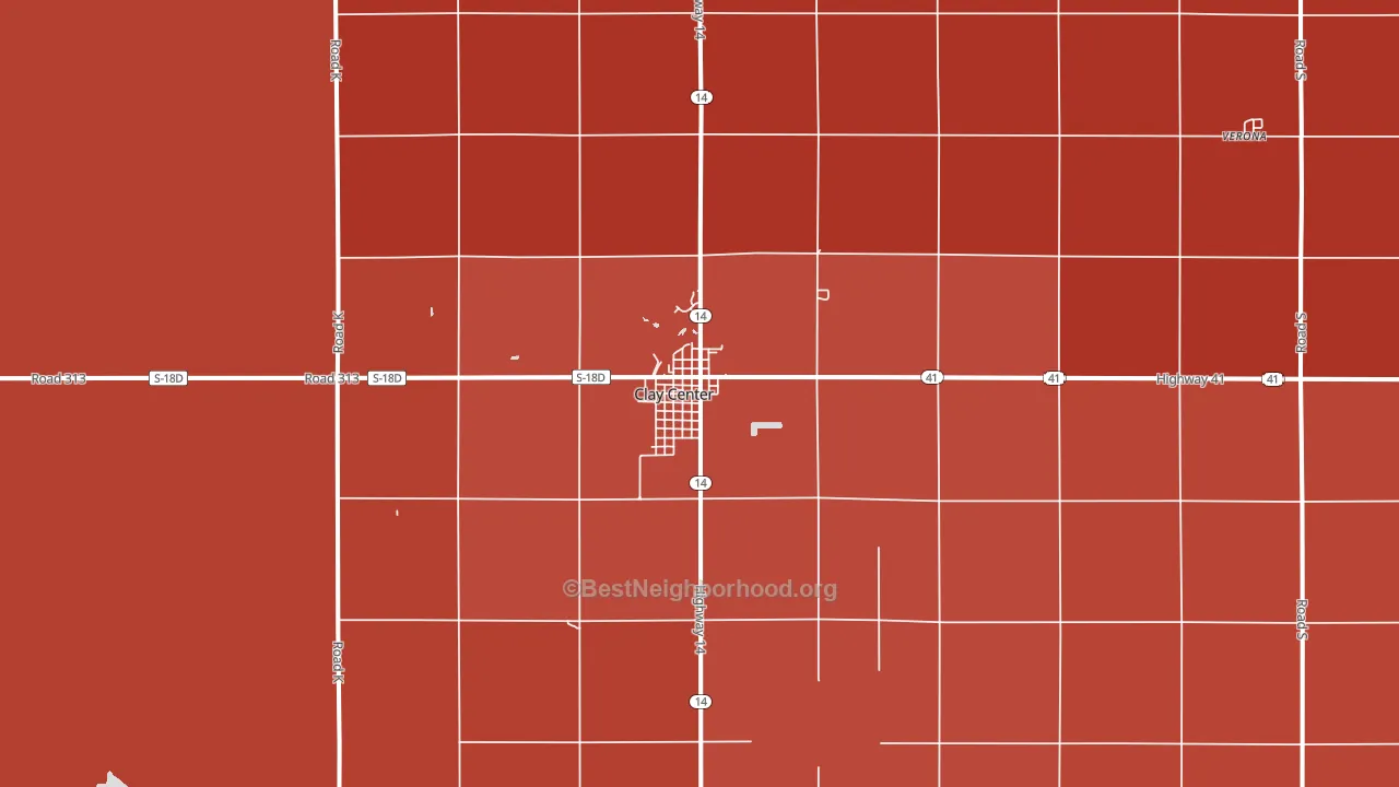 68933, NE block-group political-lean map