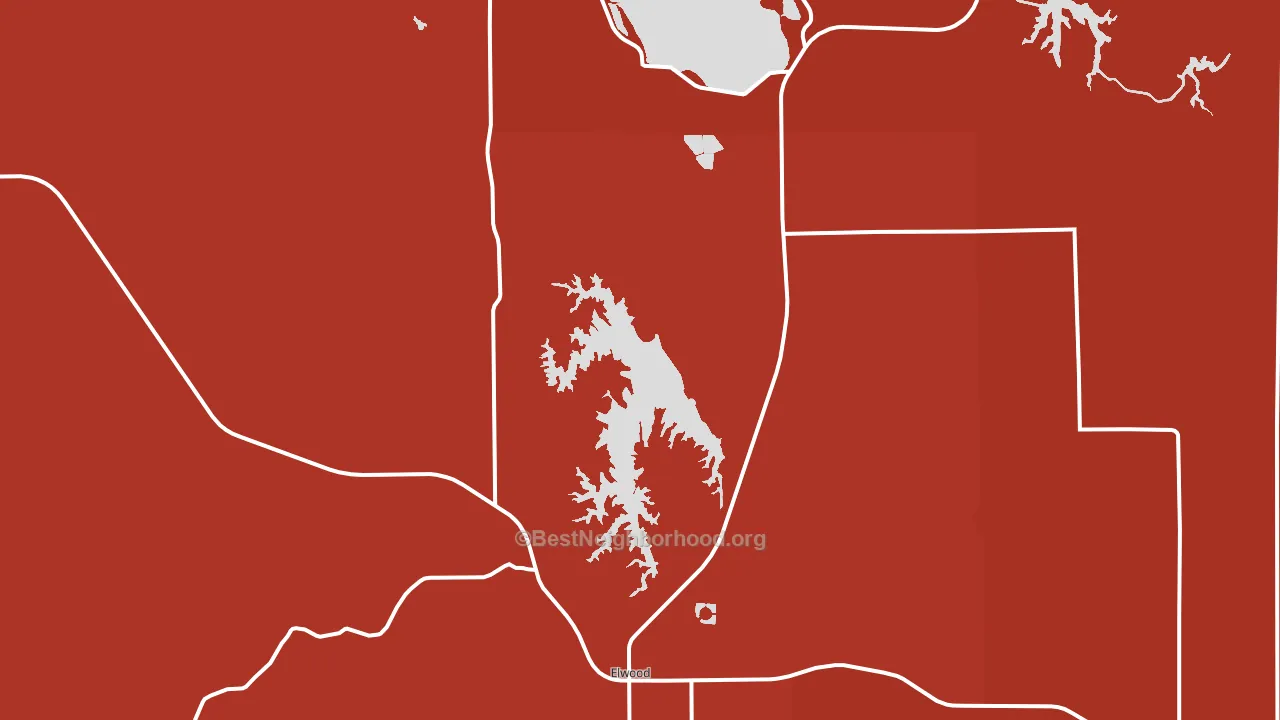 68937, NE block-group political-lean map