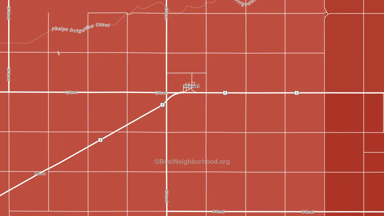 68945, NE block-group political-lean map