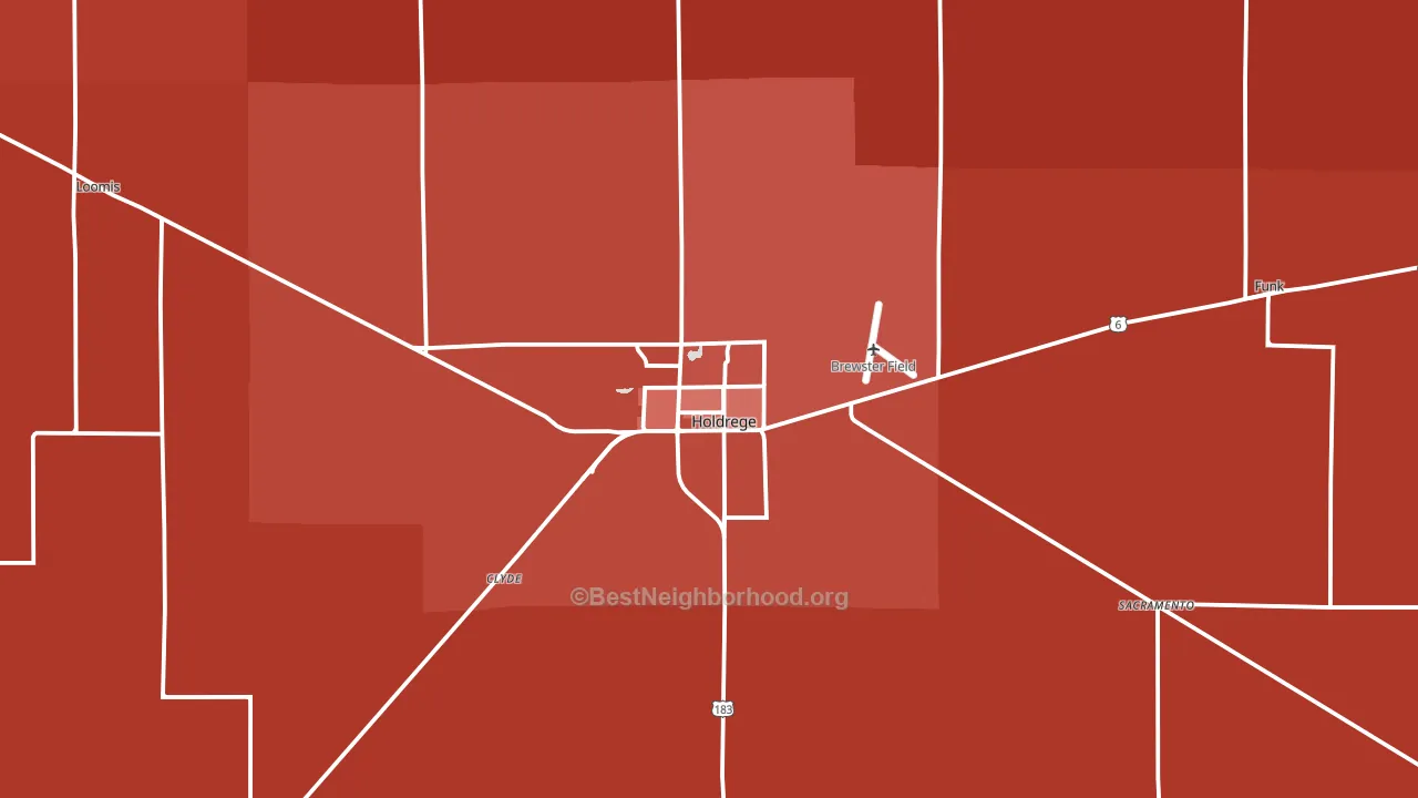 68949, NE block-group political-lean map