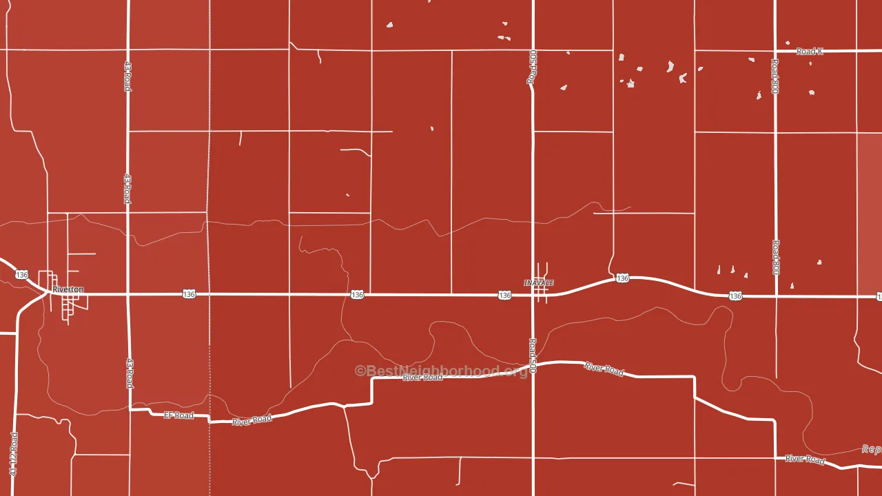 68952, NE block-group political-lean map