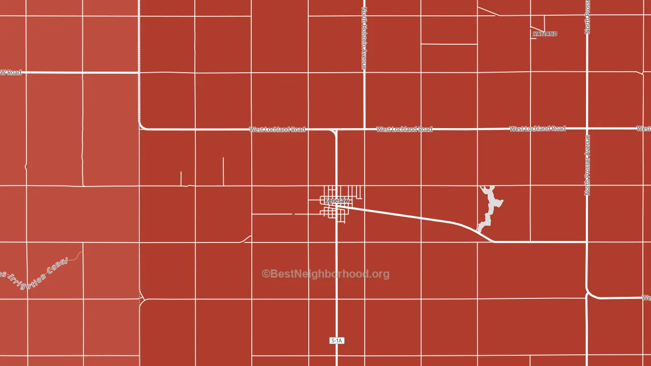 68956, NE block-group political-lean map