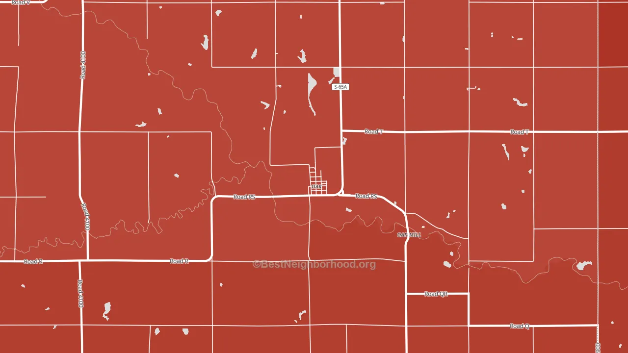 68964, NE block-group political-lean map