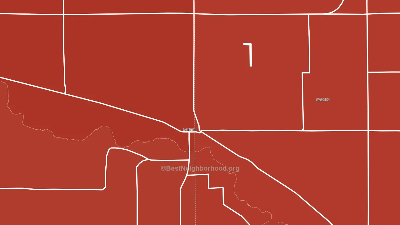 68967, NE block-group political-lean map