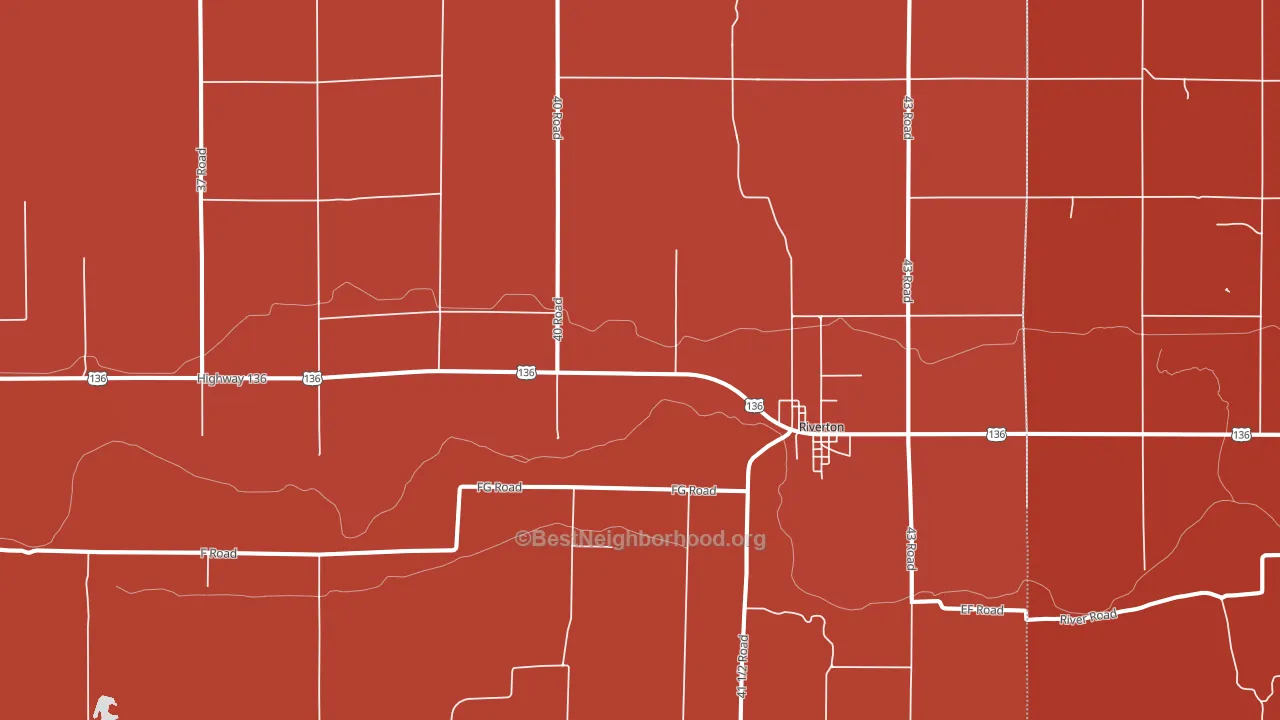 68972, NE block-group political-lean map