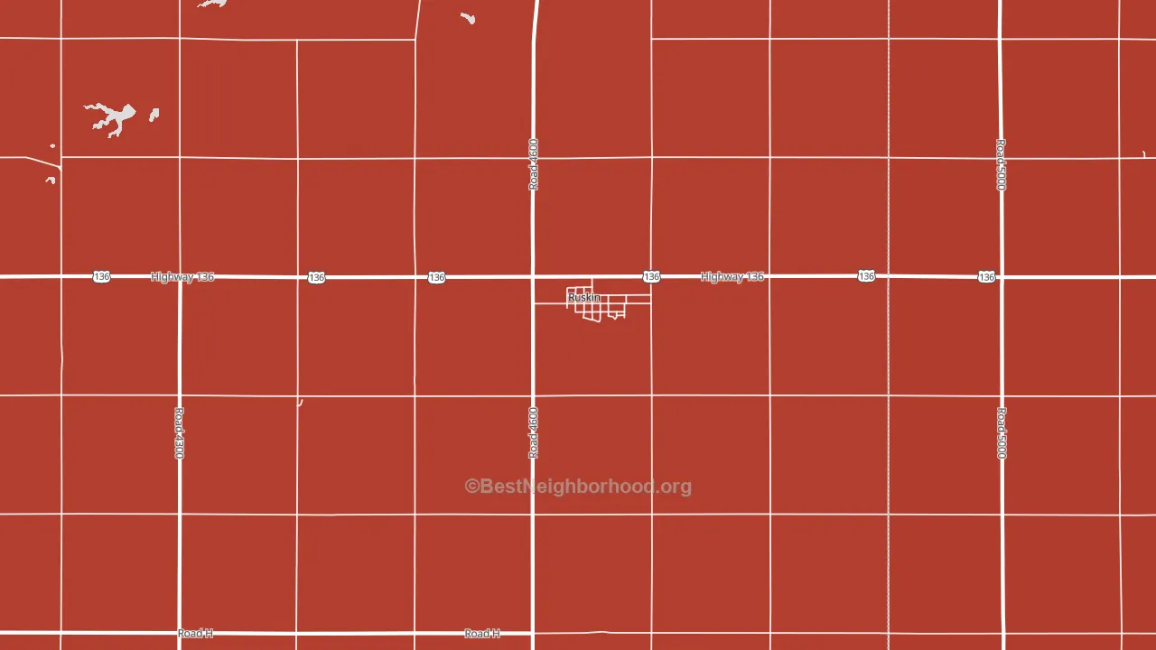 68974, NE block-group political-lean map
