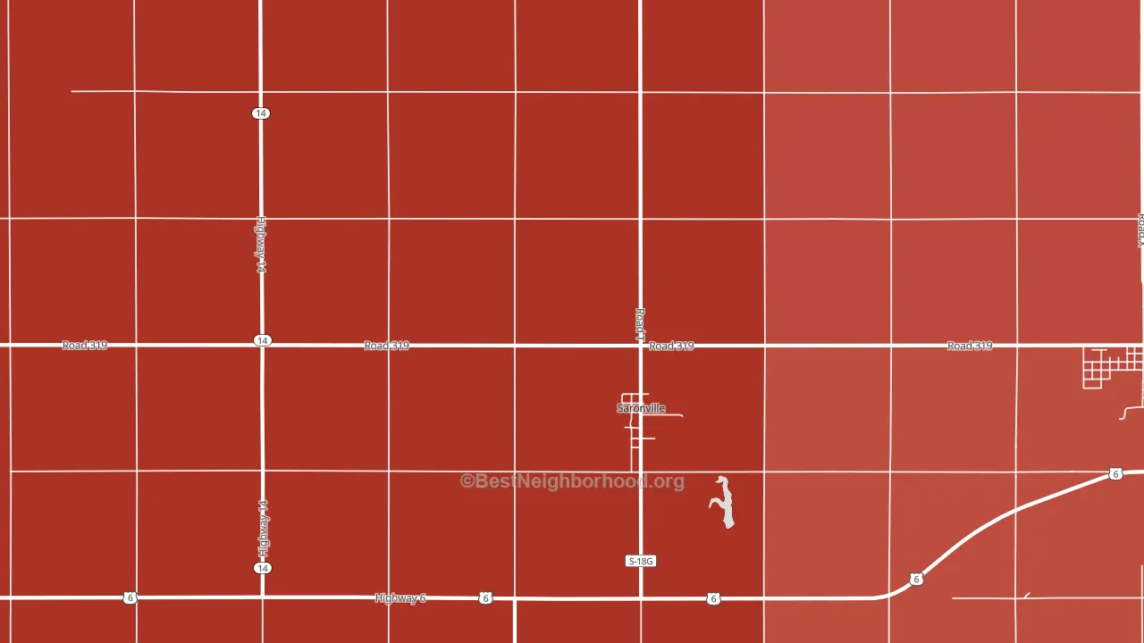 68975, NE block-group political-lean map