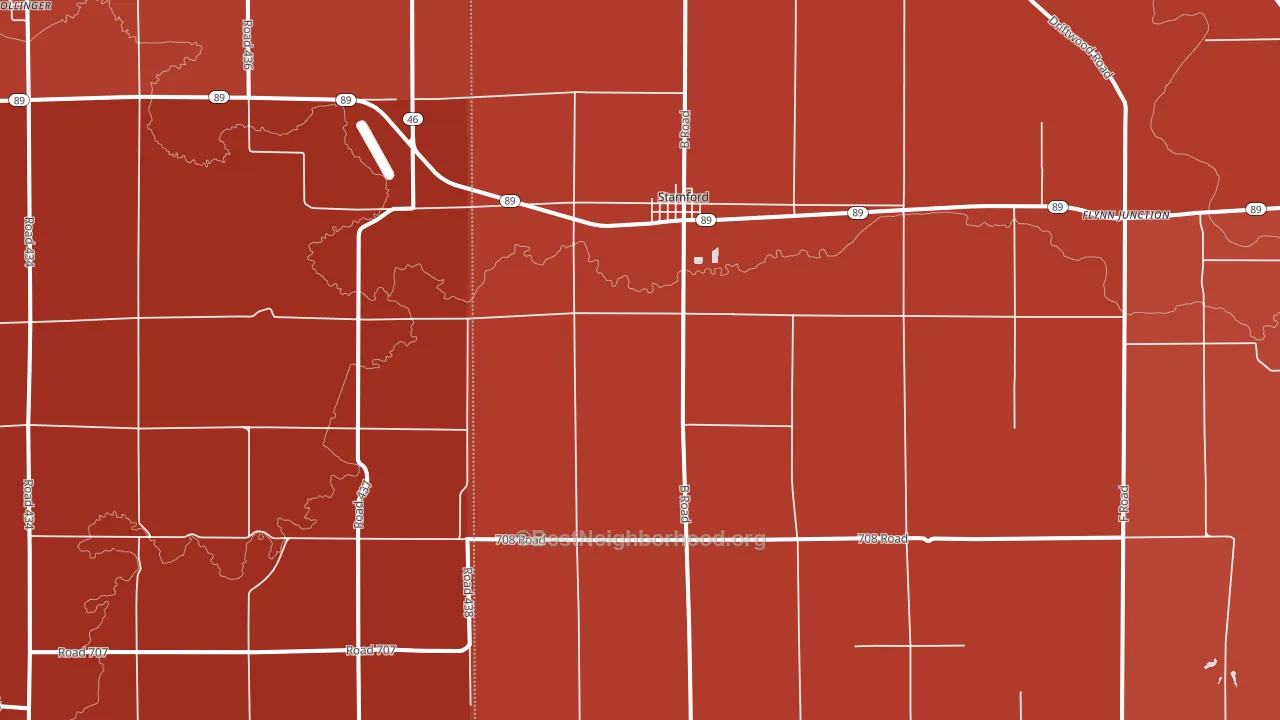 68977, NE block-group political-lean map