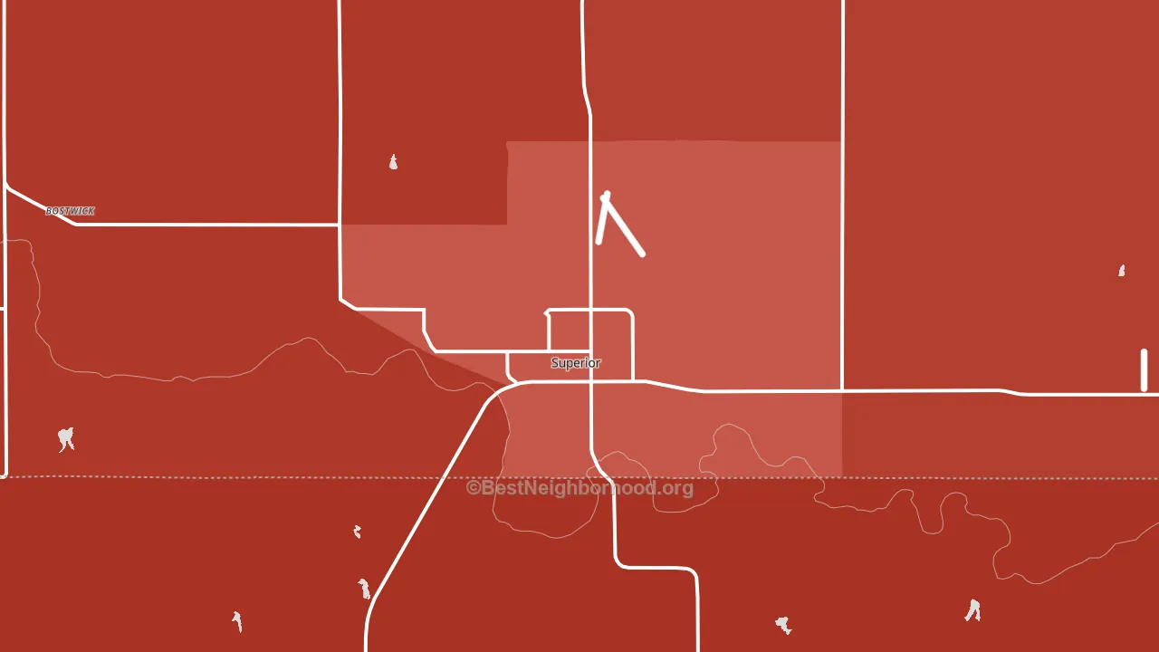 68978, NE block-group political-lean map
