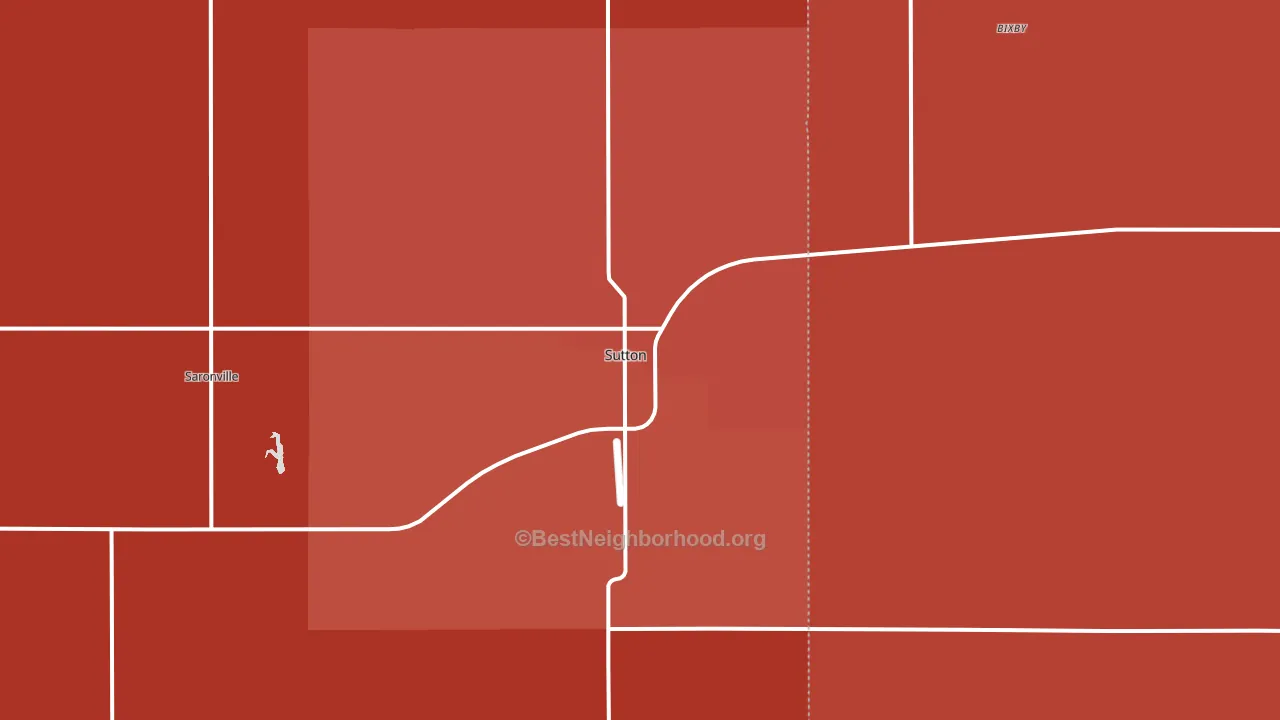 68979, NE block-group political-lean map