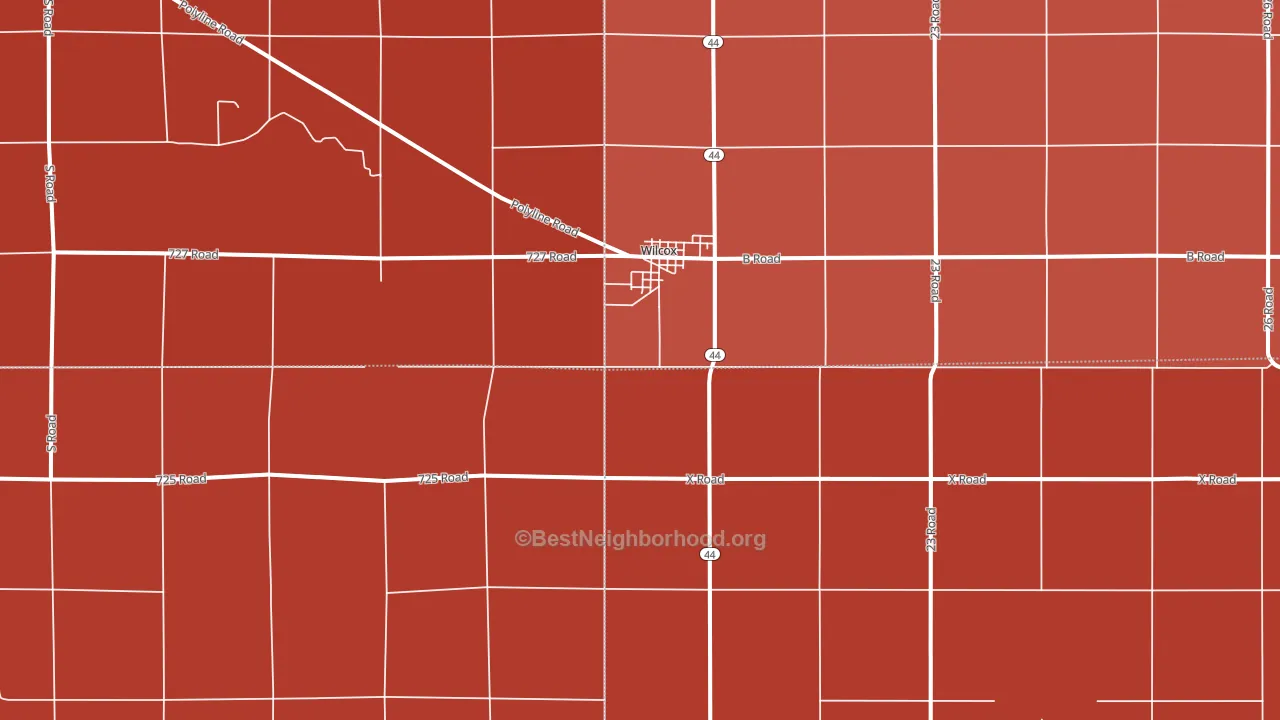 68982, NE block-group political-lean map