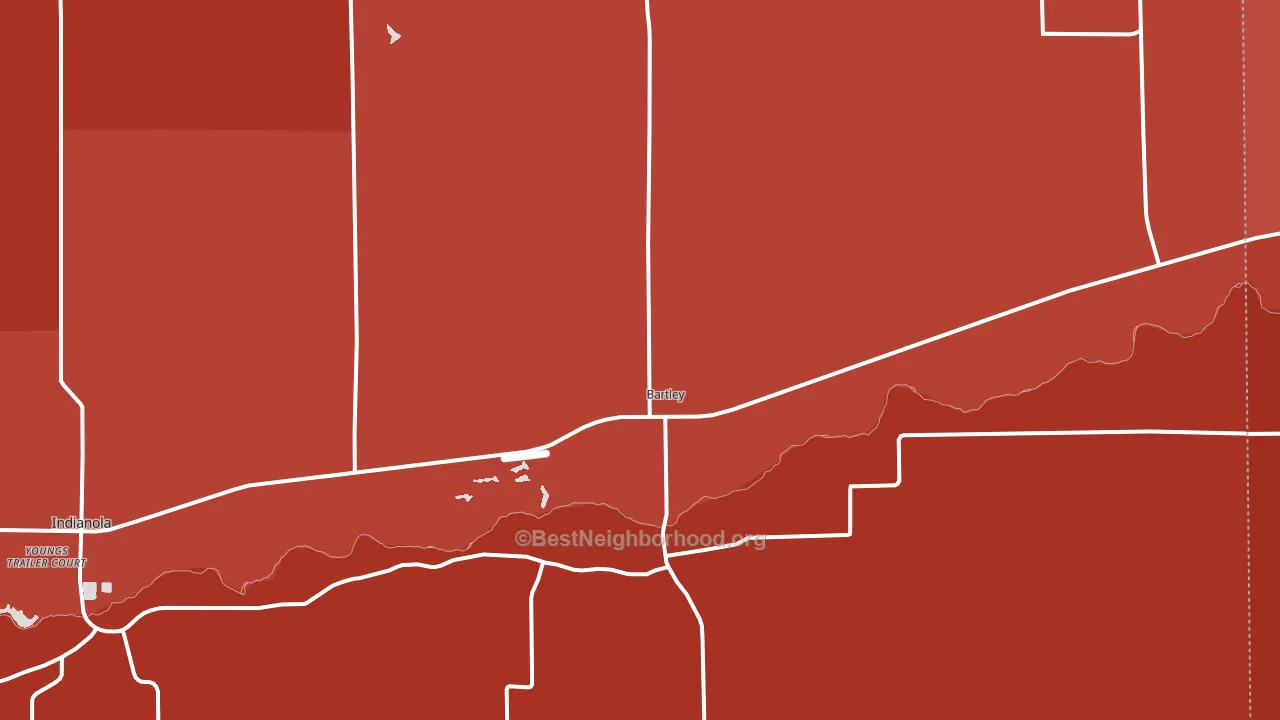 69020, NE block-group political-lean map
