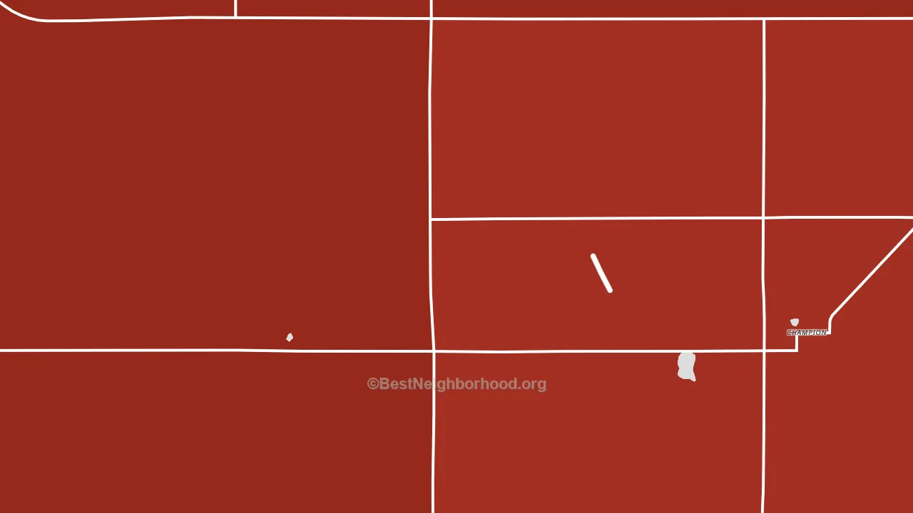69023, NE block-group political-lean map