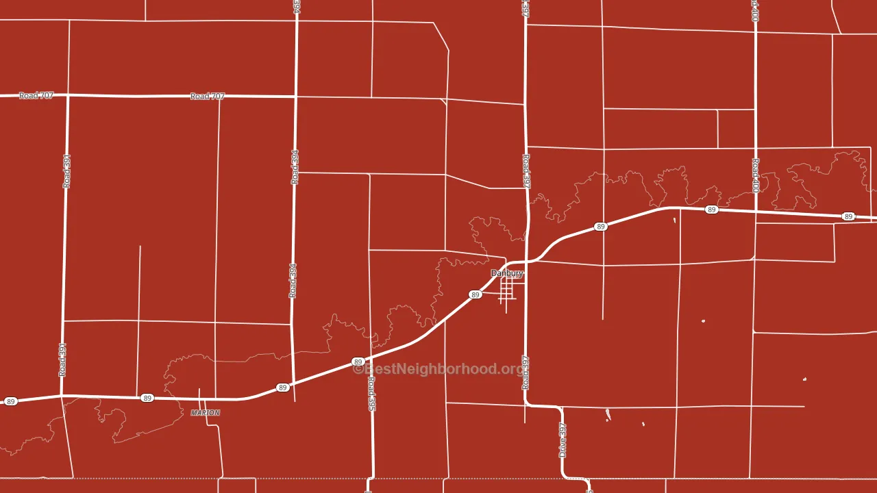69026, NE block-group political-lean map