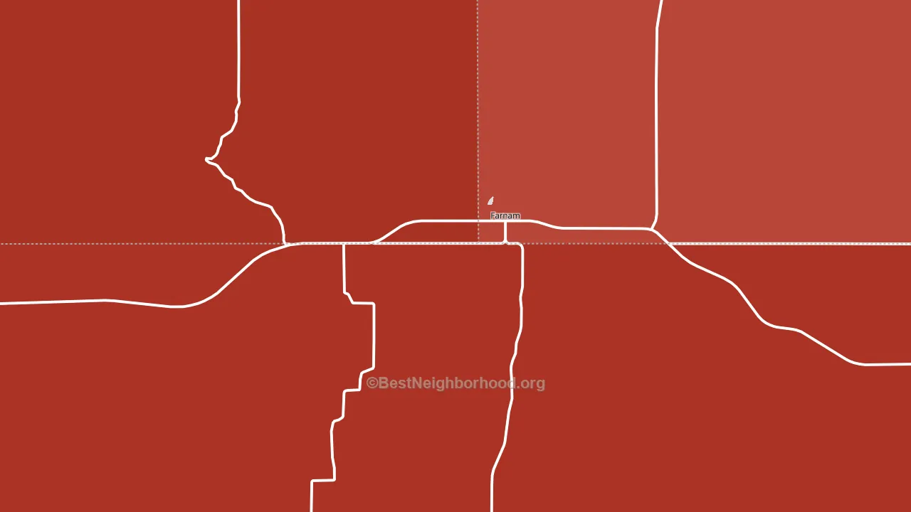 69029, NE block-group political-lean map
