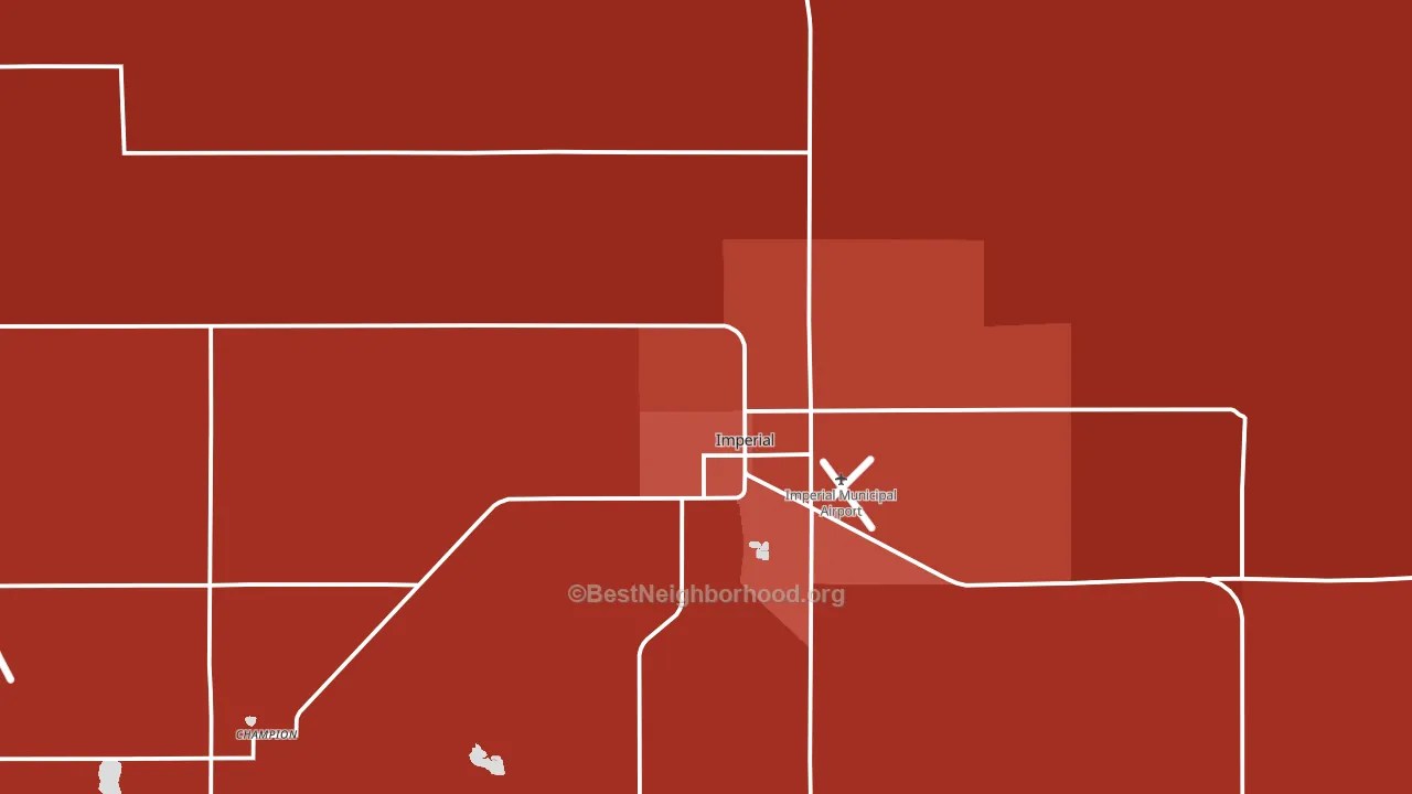 69033, NE block-group political-lean map
